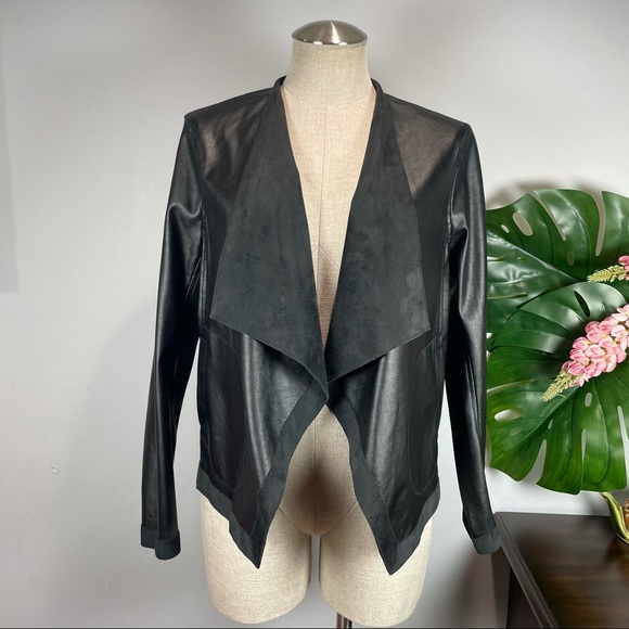 BB Dakota Jackets & Blazers - NWT BB DAKOTA faux leather suede cardigan M